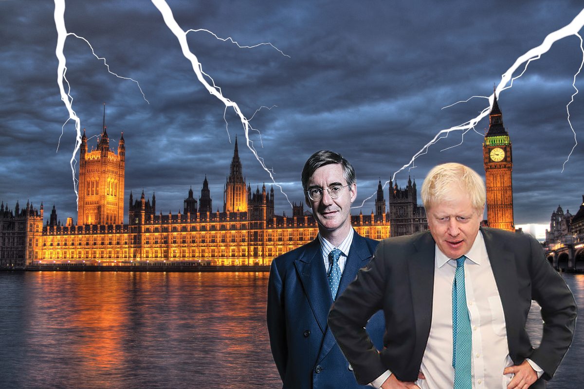 Johnson Ress Mogg parliament storm