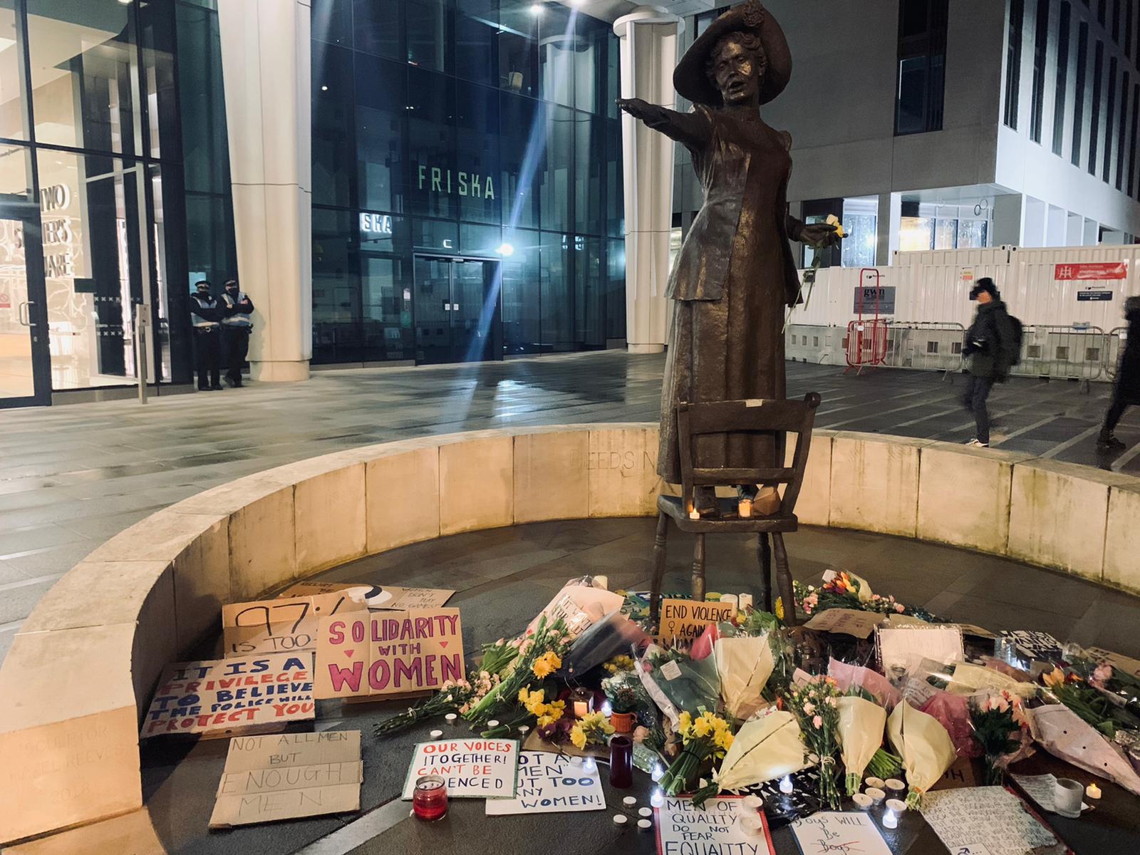 Women protest Manchester