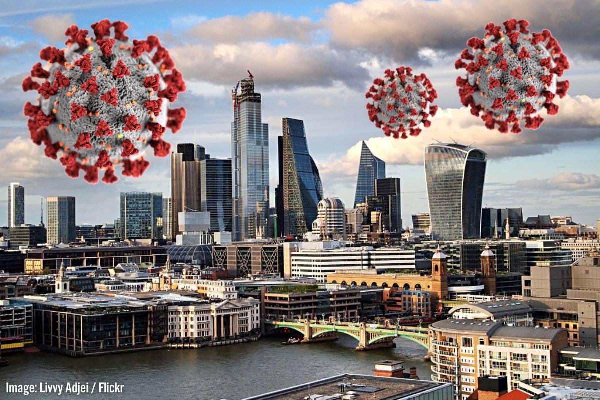 london skyline covid