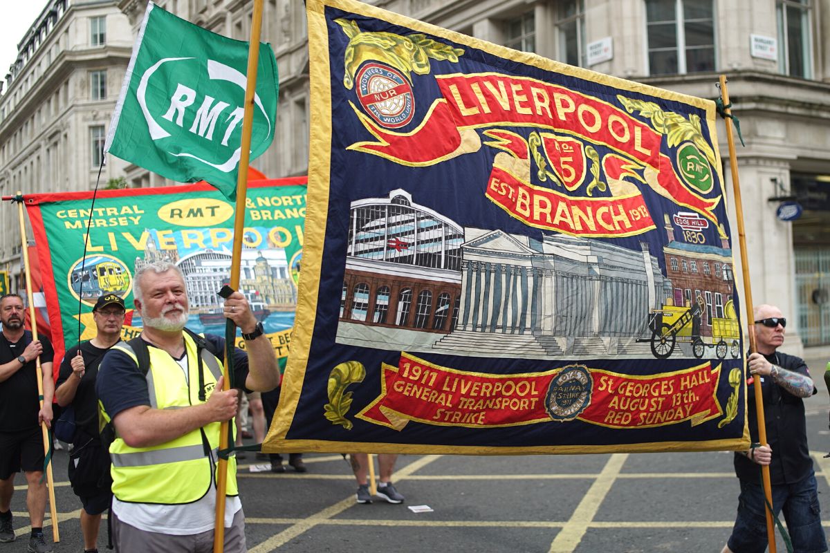 RMT banner TUC 2022