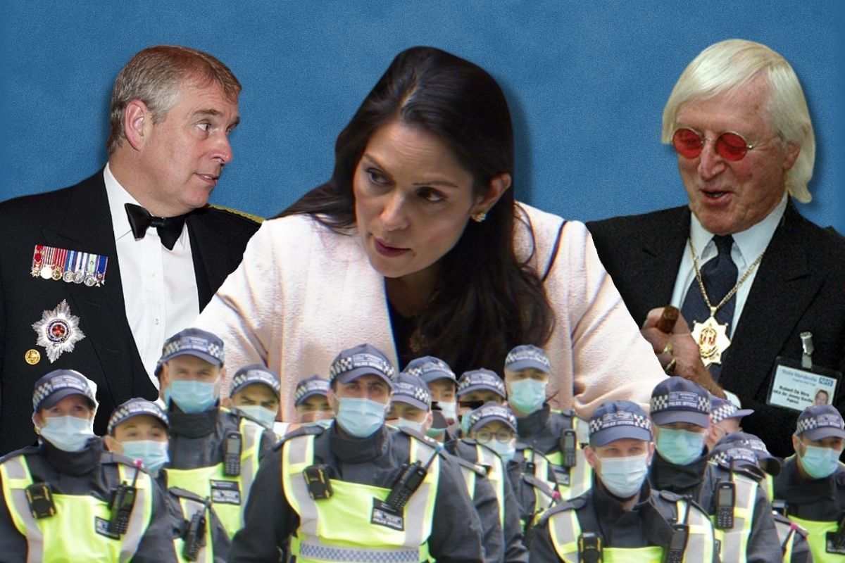 Establishment rotten Andrew and Savile and Patel