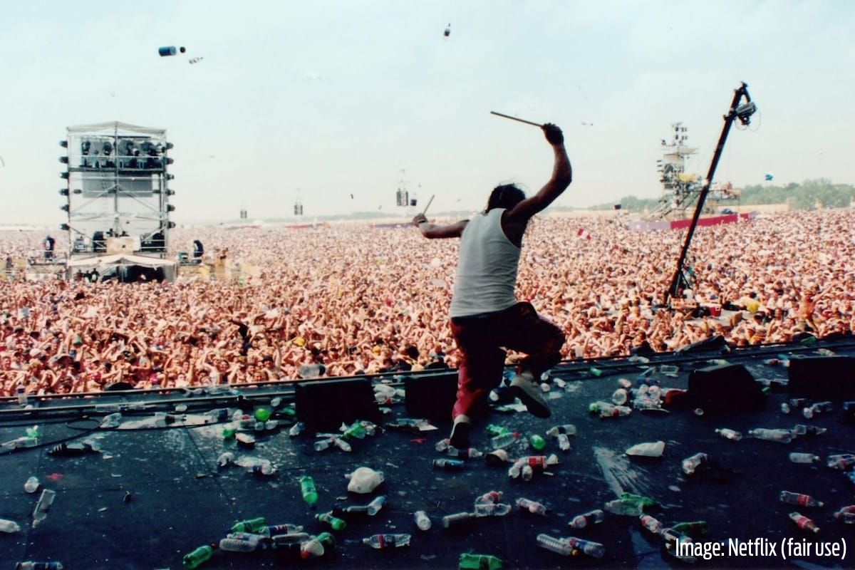 Woodstock 99 stage shot