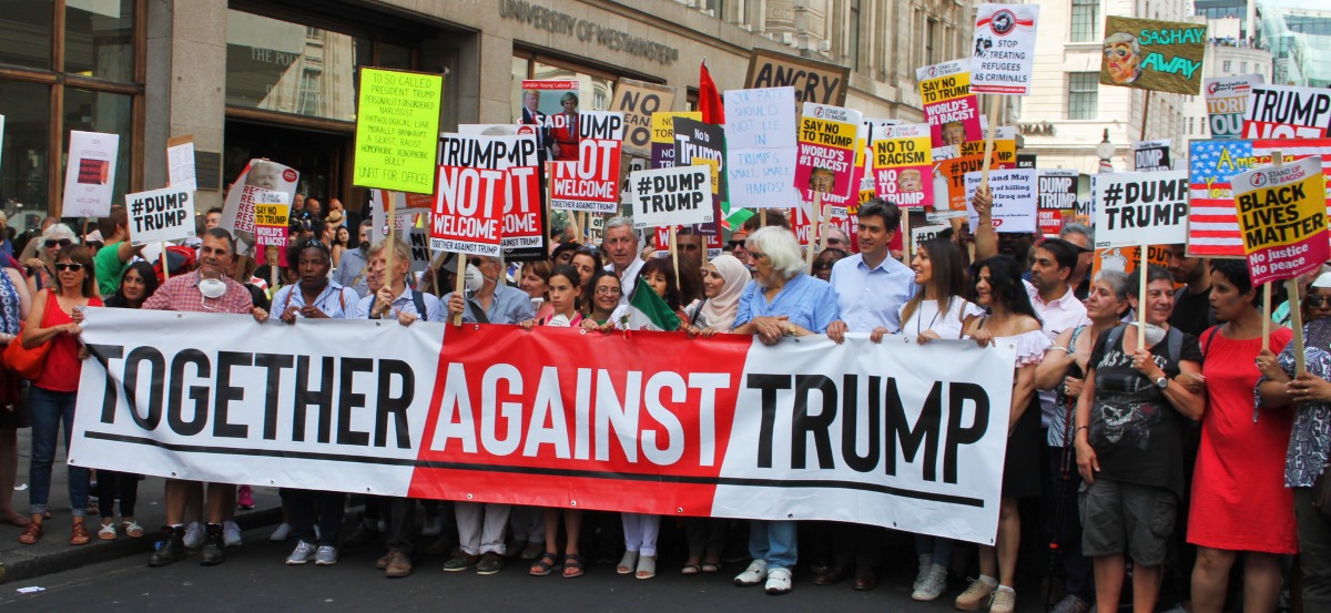 Trump visit July 2018 together against