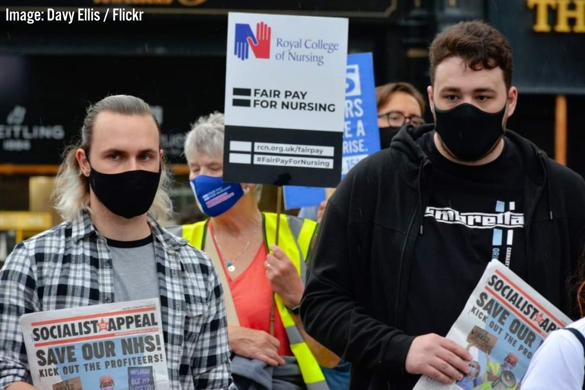 NHS pay demo July 2021 newcastle