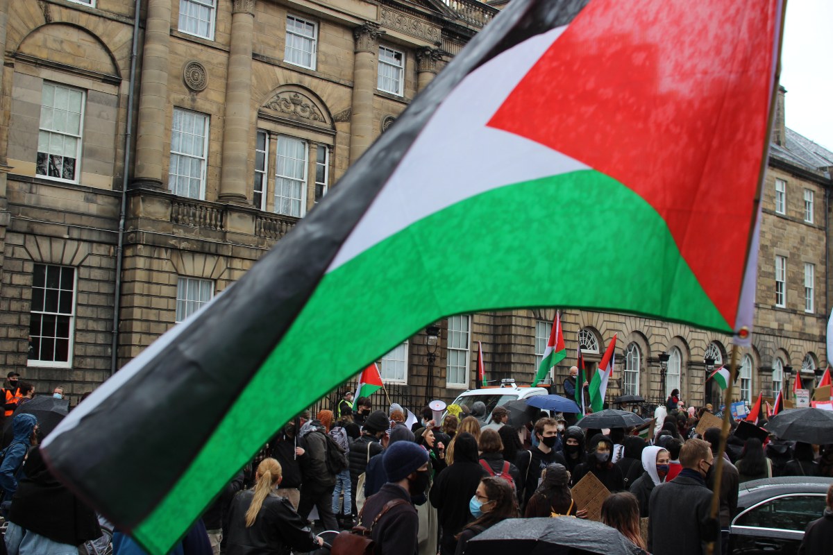 Palestine demo Edinburgh May 2021