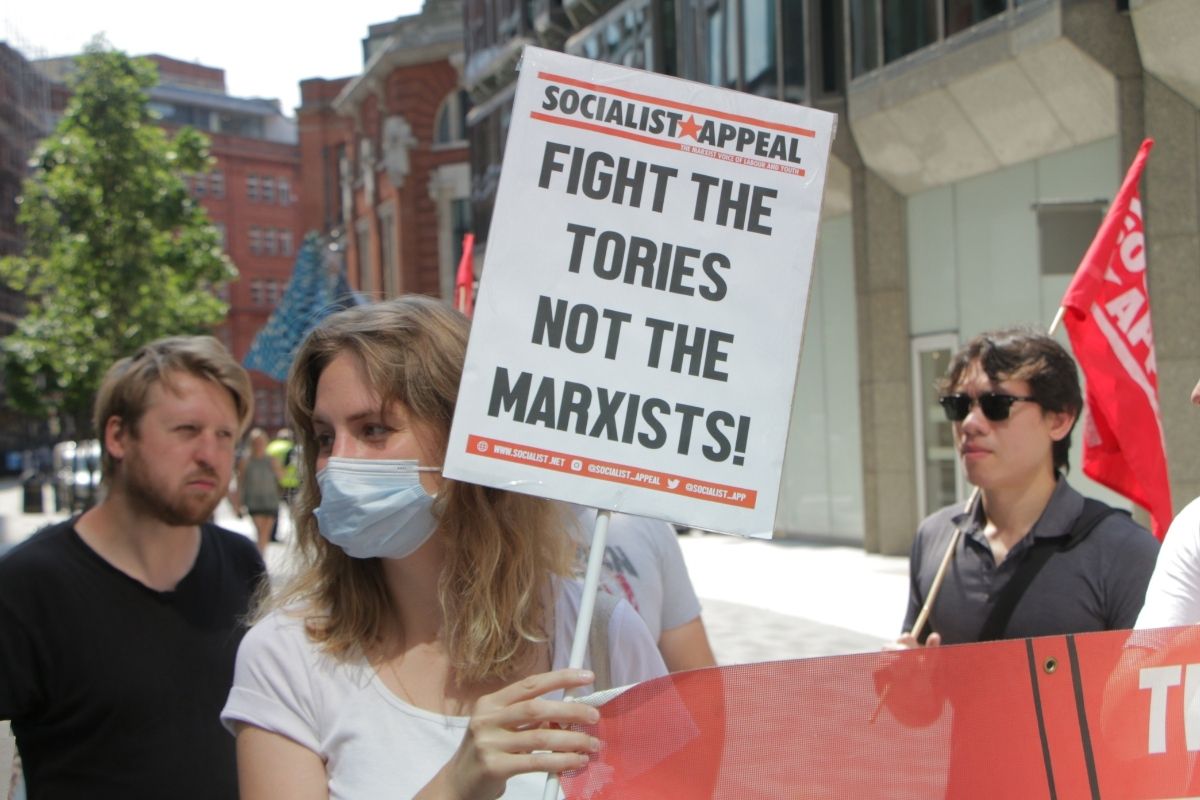 fight the tories not the marxists placard