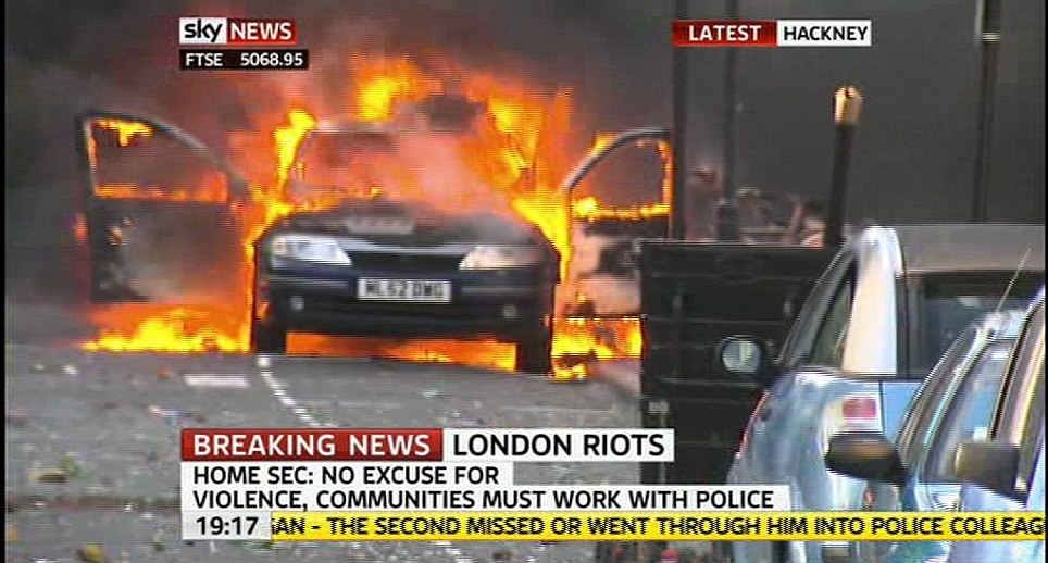 Sky news london riiots