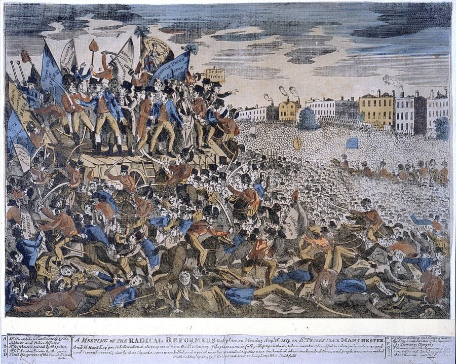 Peterloo massacre Manchester