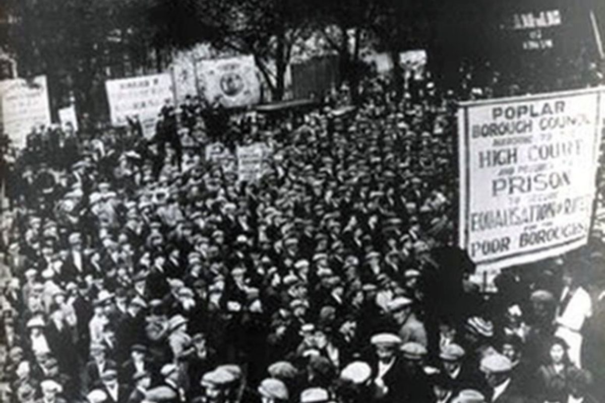 poplar masses to the prison