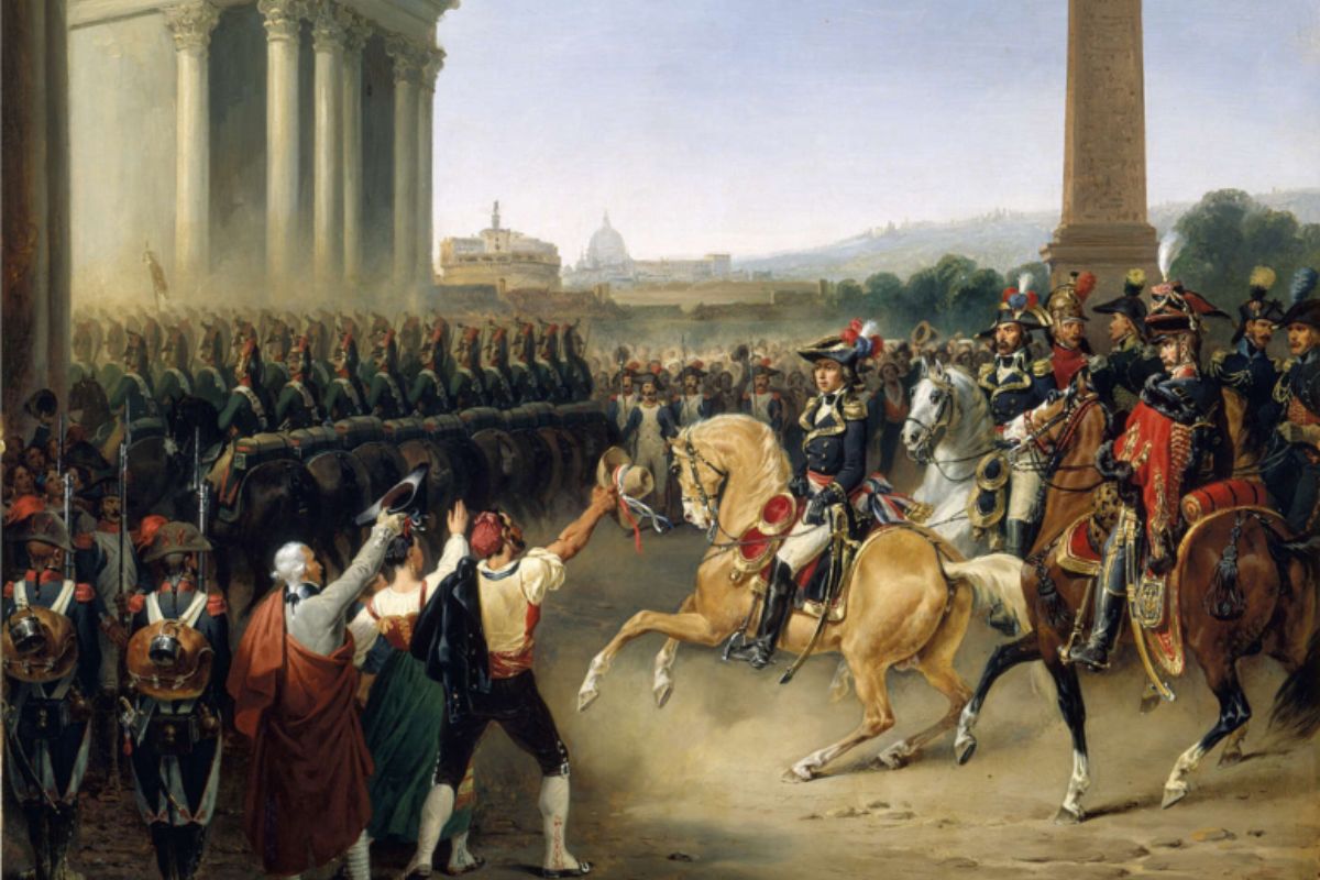 Napoleon marches on Rome