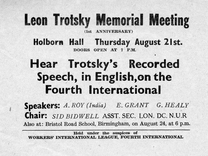 WIL Trotsky memorial leaflet
