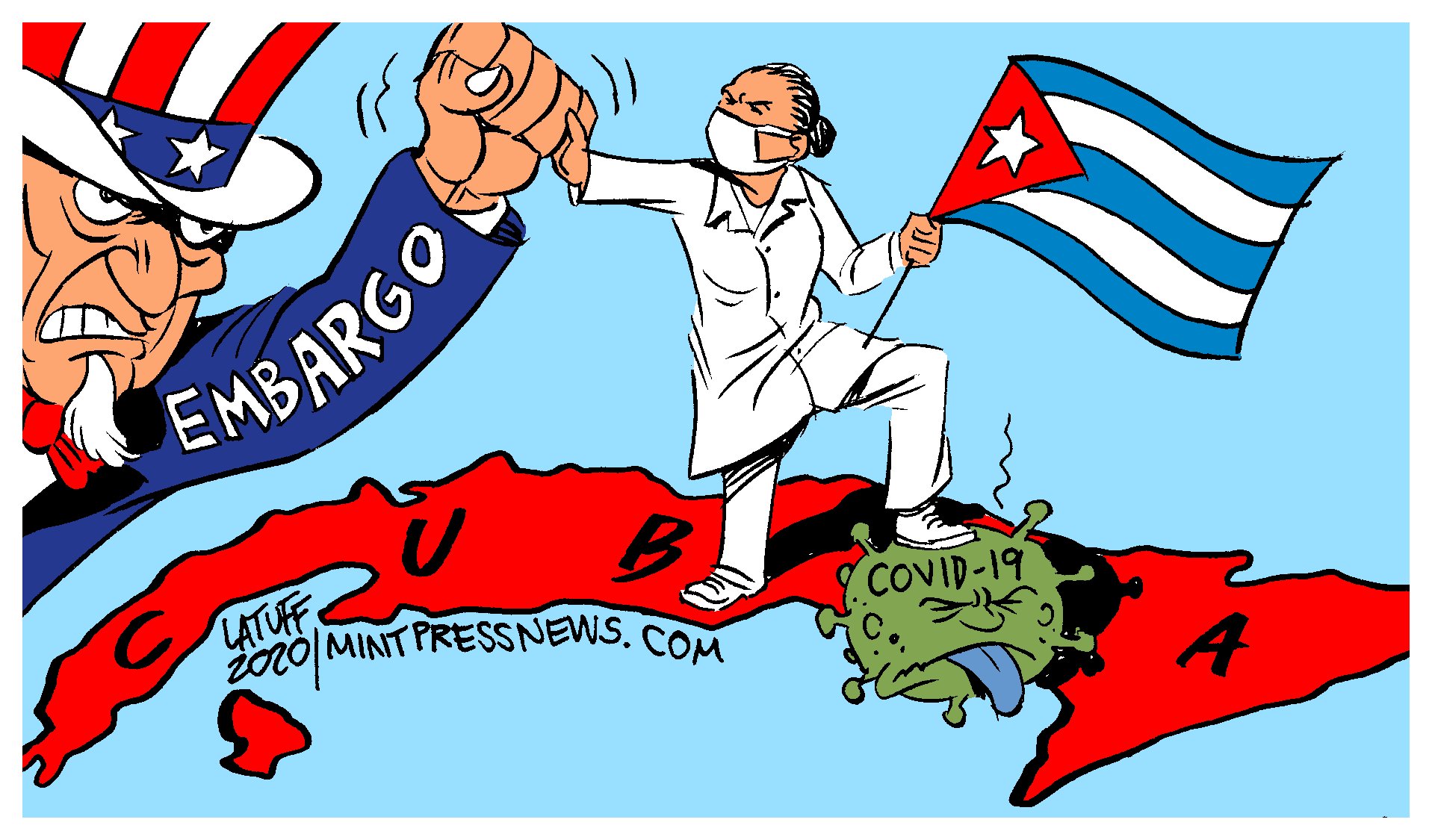 Embargo Cuba Latuff