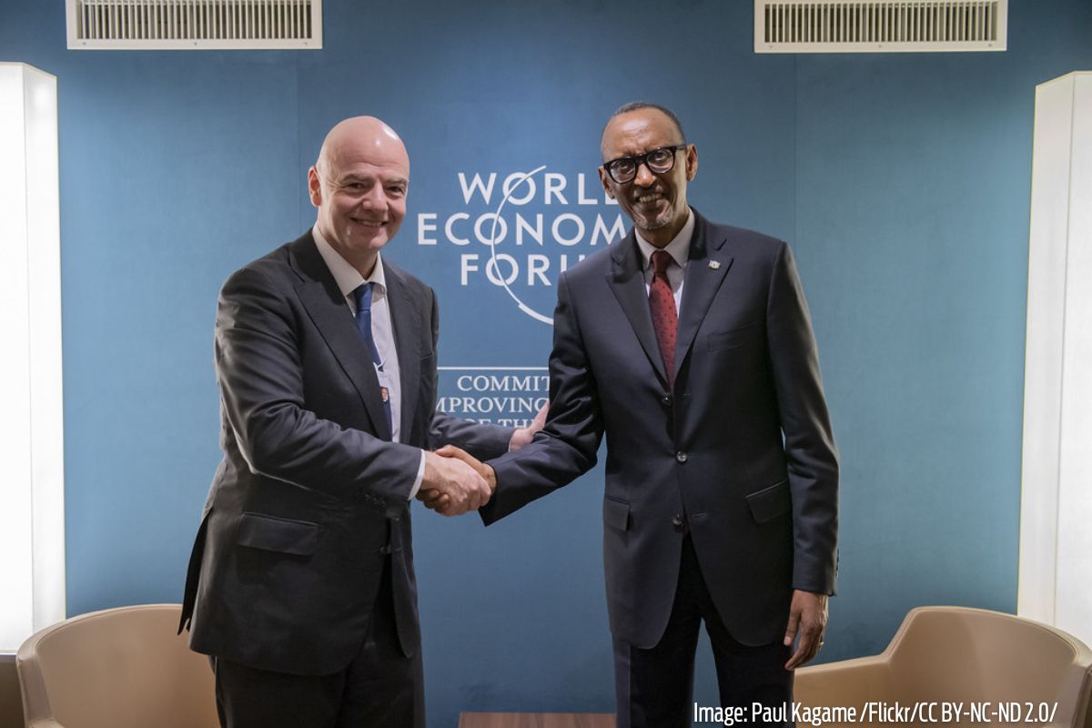FIFA head at Davos