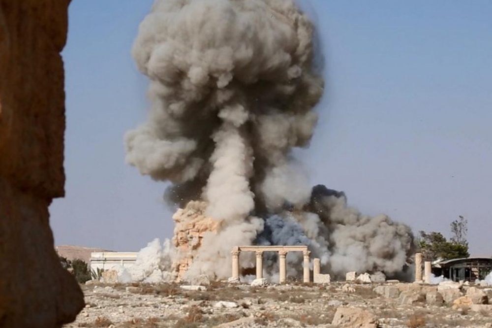 palmyra isis baalshamin blast