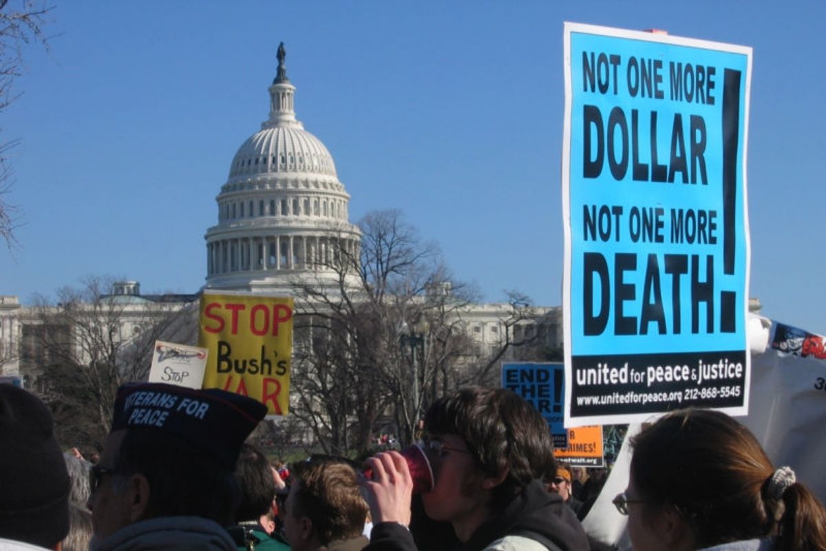 iraq war protest capitol