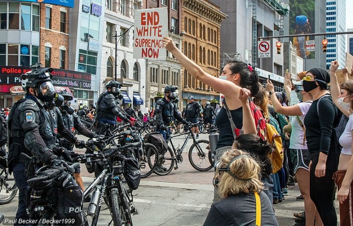 Police bikes BLM