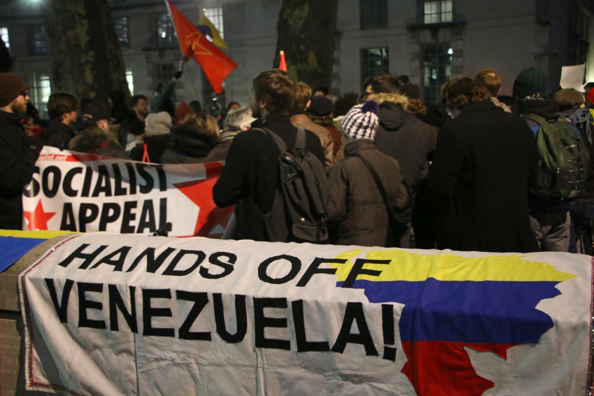 Hands off venezuela rally Jan 2019