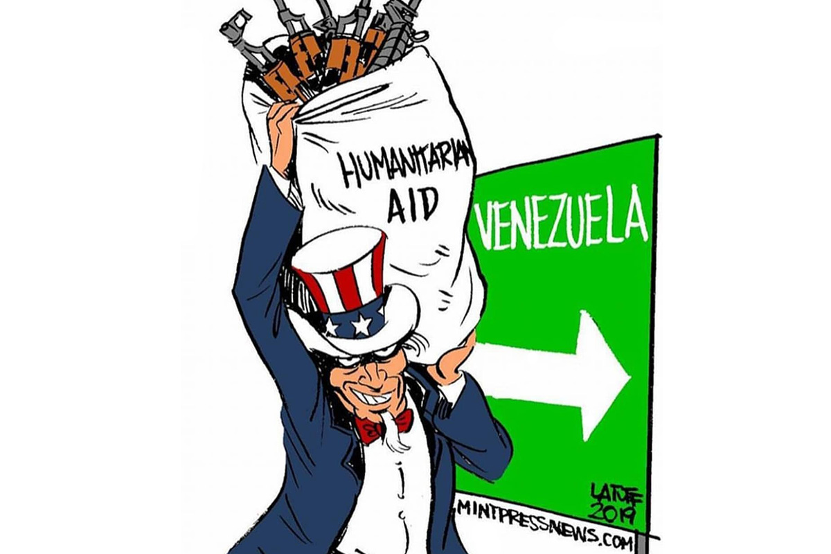 Humanitarian aid Venezuela Latuff