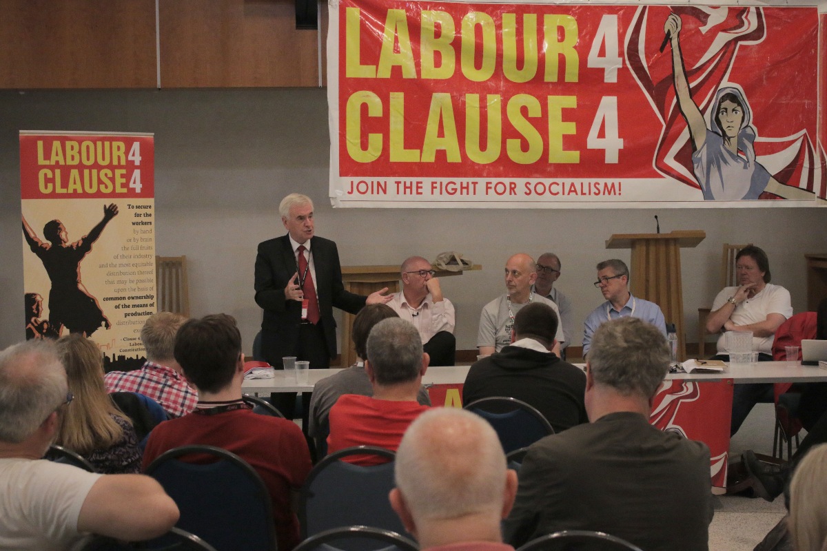 John McDonnell conference fringe 2019