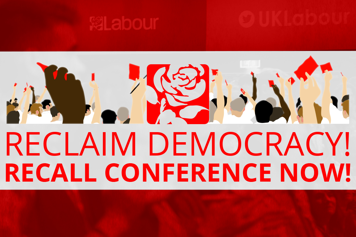 Recall Conference campaign red