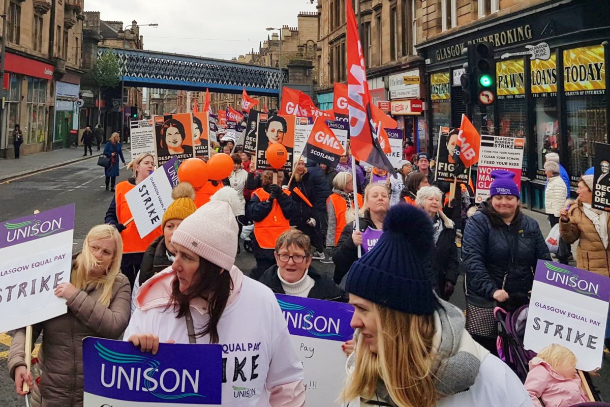 Glasgow council strike Oct 2018 2