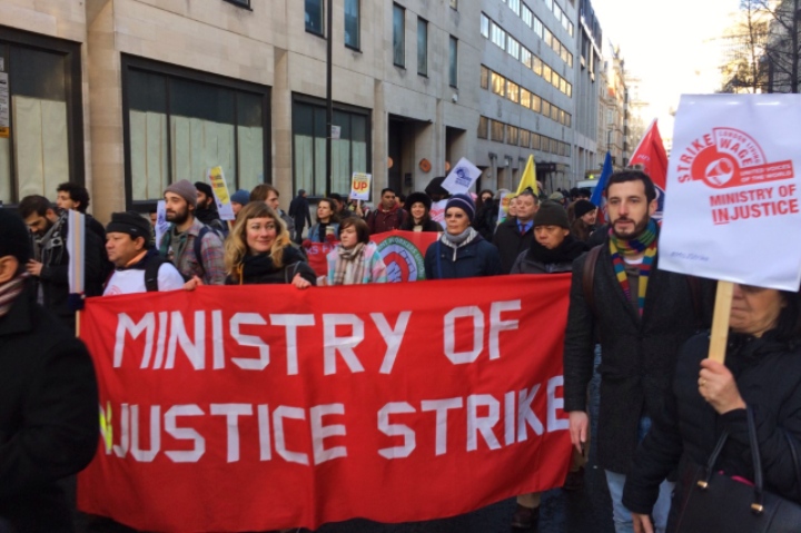 MOJ outsourced workers