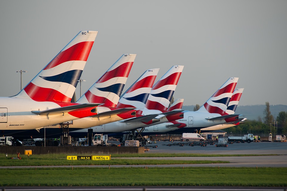 british airways planes