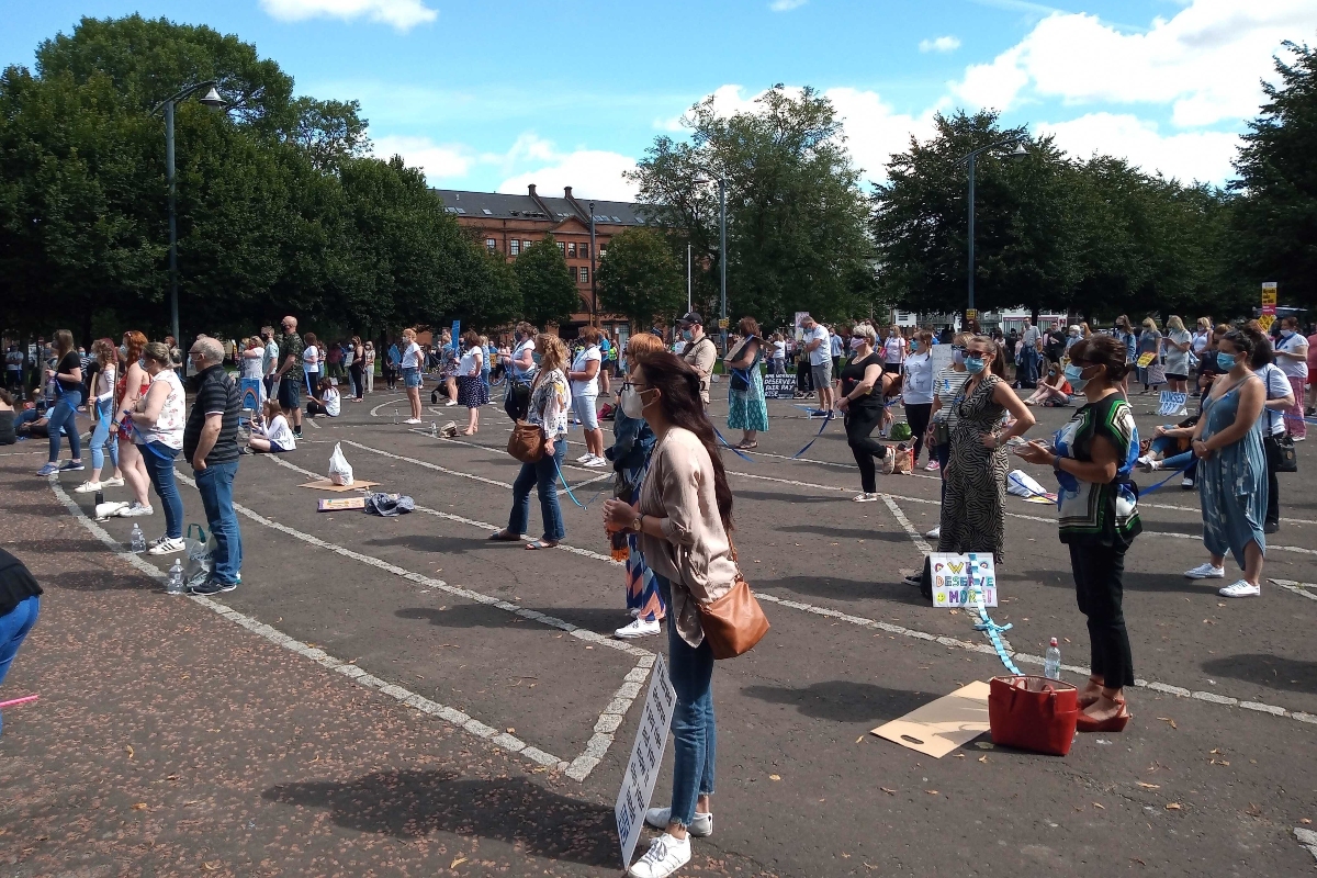 NHS pay15 demo glasgow