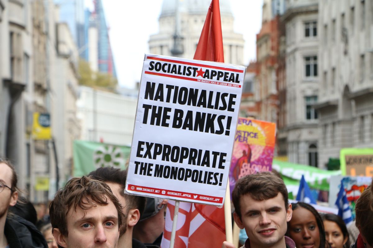 NATIONALISE PLACARD