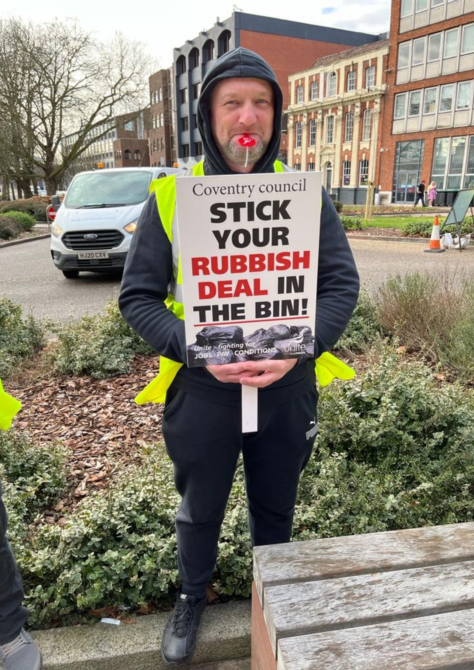 Coventry bin strike placard 2