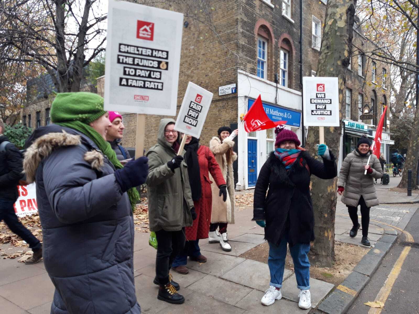 shelter picket line