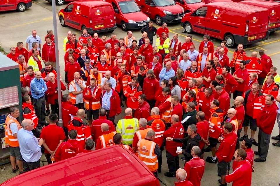 Postal workers CWU Royal Mail