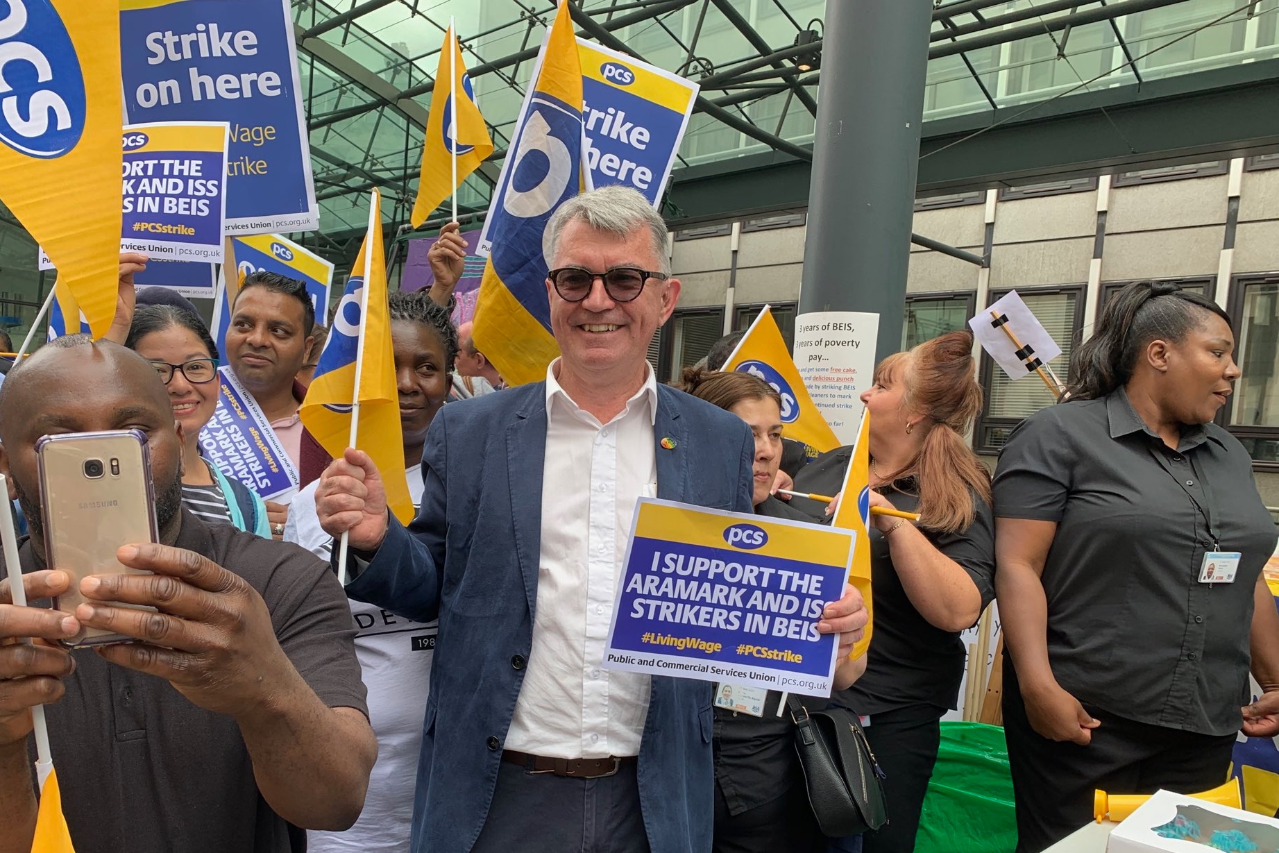 BEIS strike pcs Mark Serwotka