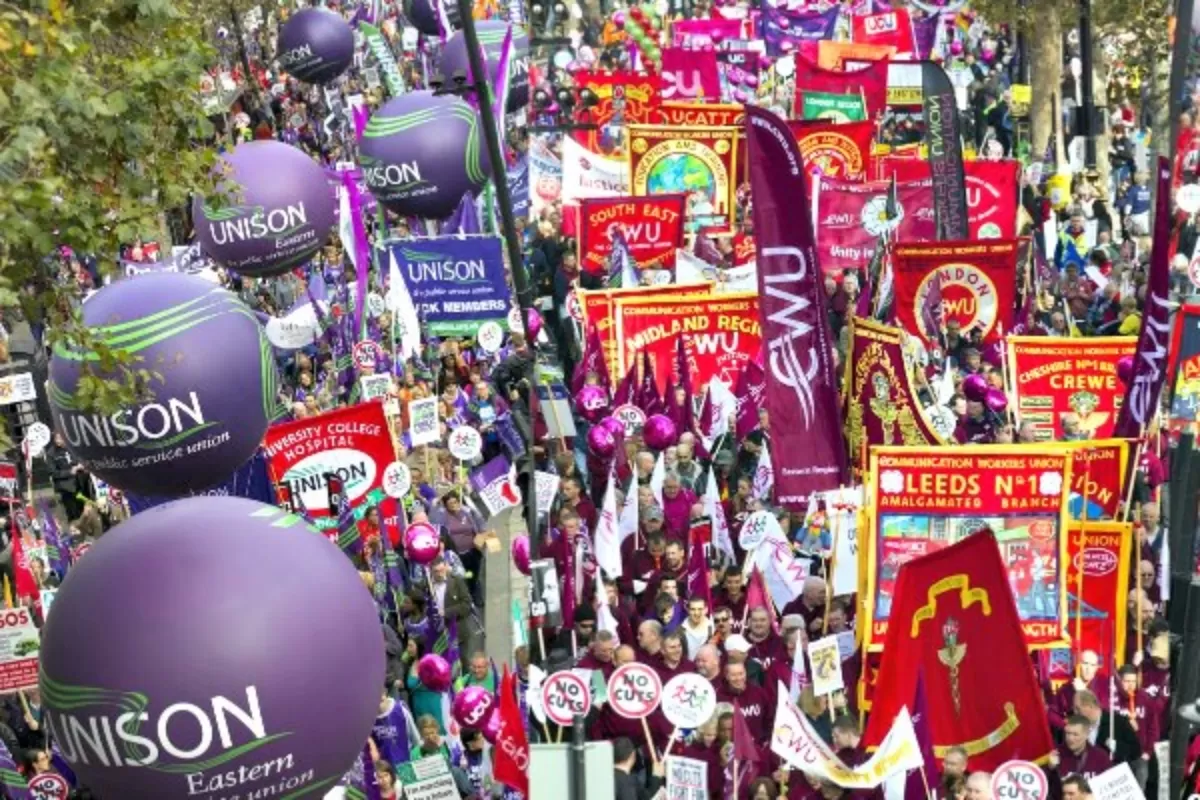 Trade union march