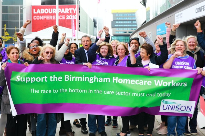 Birmingham homecare strike