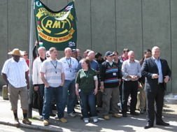 Tube workers on strike