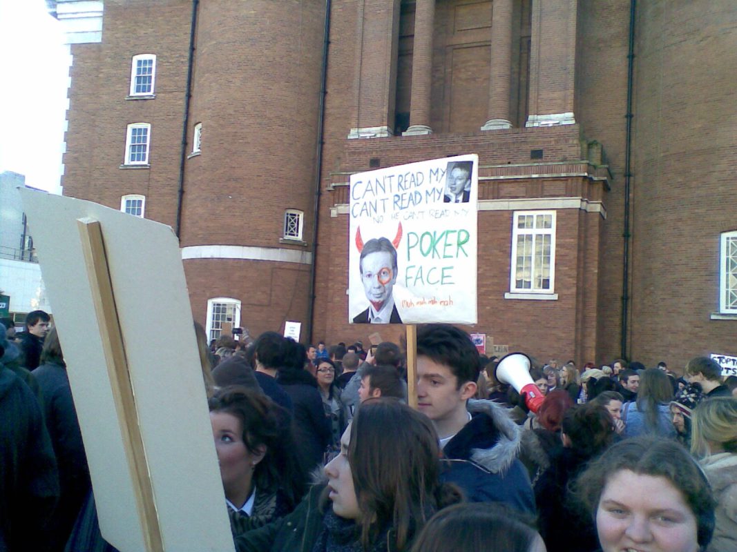 Students Protest In Liverpool