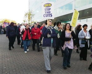 PCS members walk out in Coventry