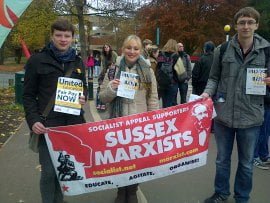 Marxist students support striking staff