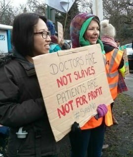 JuniorDoctorsWhippsCross10thFeb1