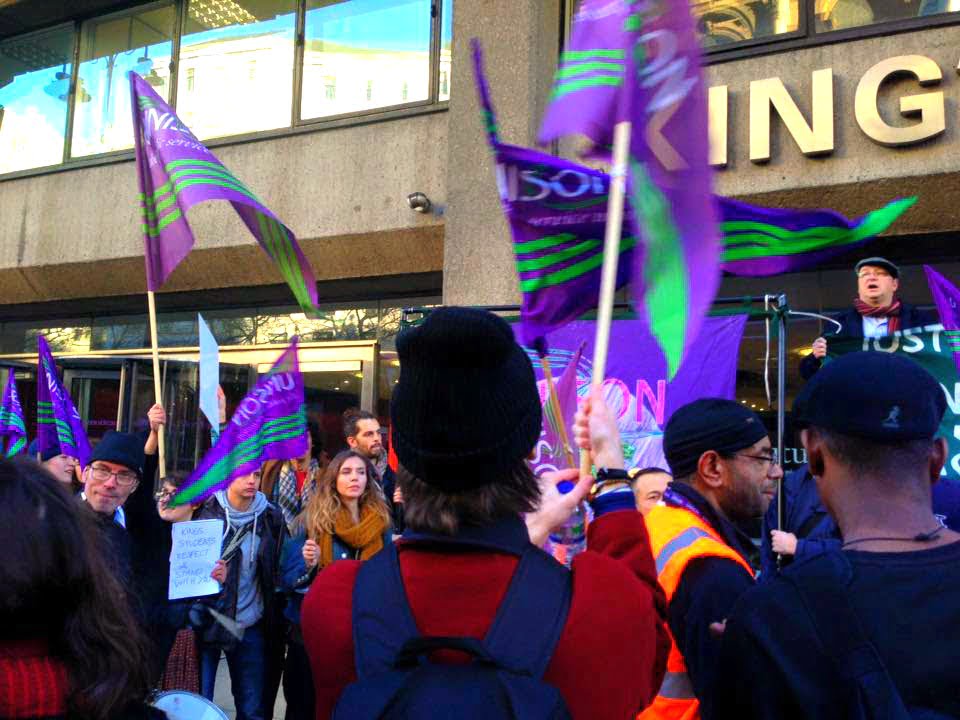 KCL Justice For Cleaners: the fight goes on!