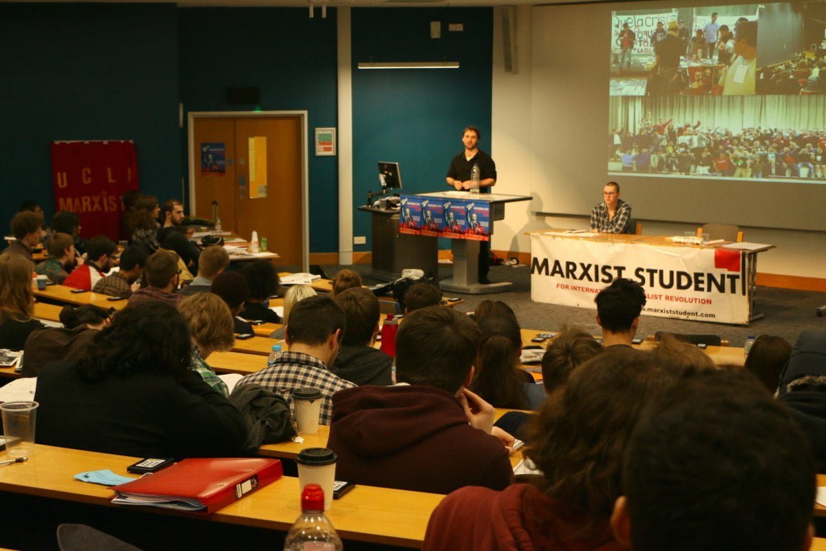 100 Marxist students commemorate 100 years since the Russian Revolution