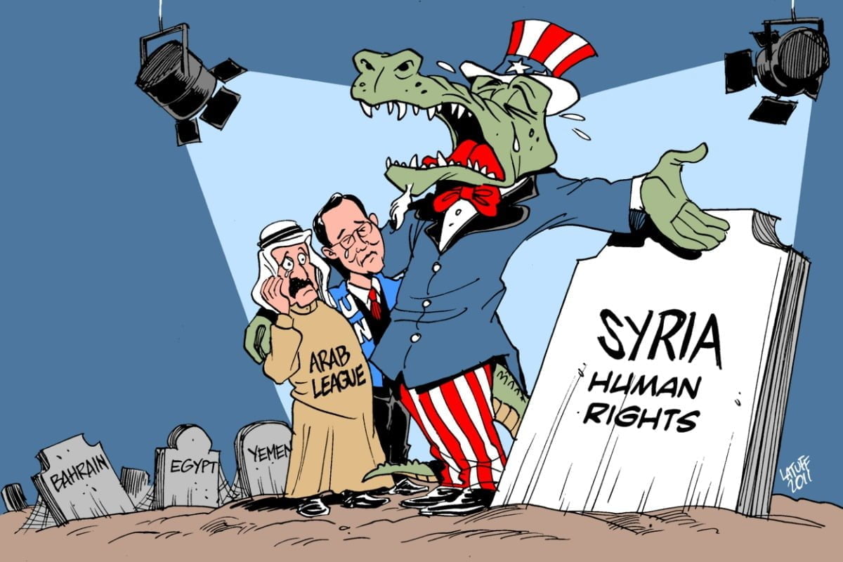 Crocodile tears for Syria
