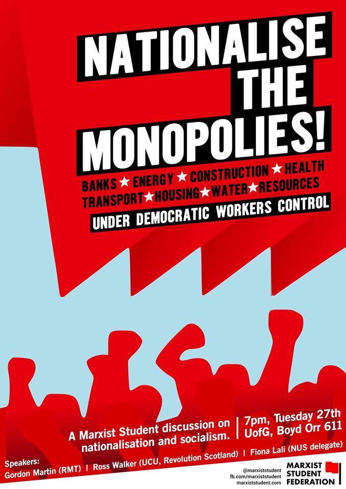 Nationalise the monopolies