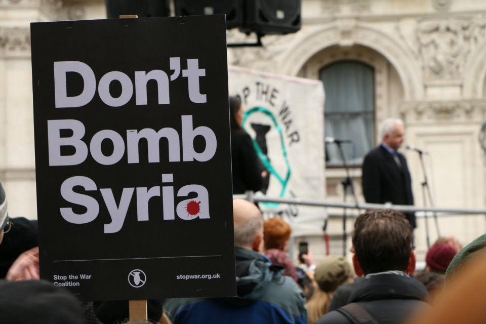 May beats the war drums over Syria – kick out the Tories!