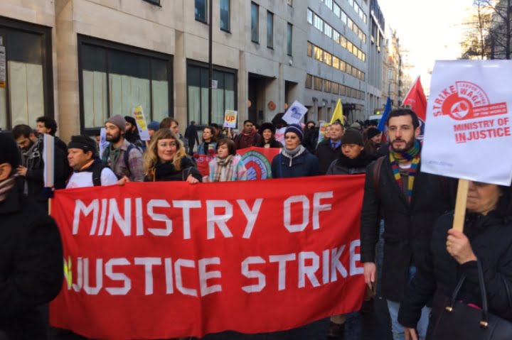 Outsourced workers take action in London