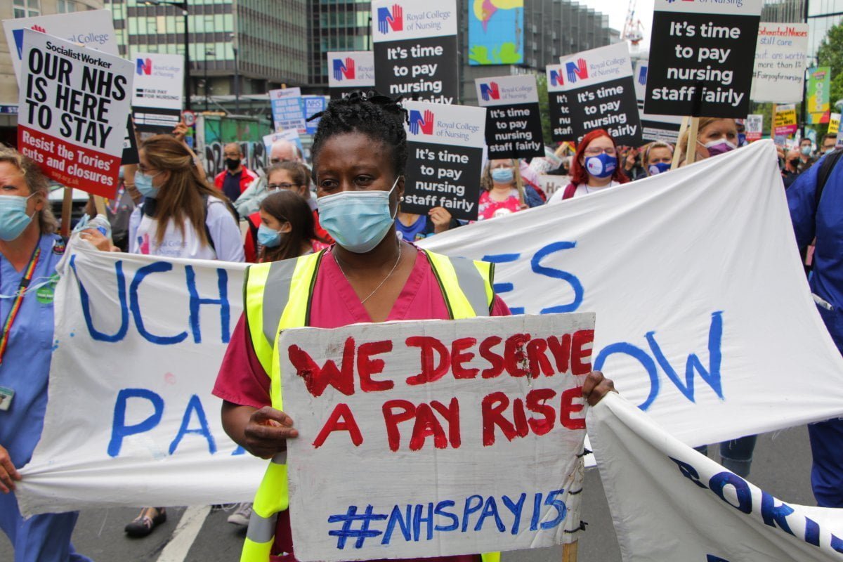 Nurses and the unions: Fight for fair pay – strike for 15%!