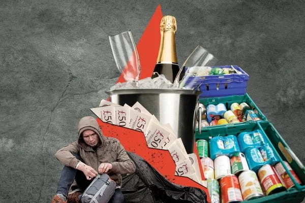 Food poverty vs rich luxury