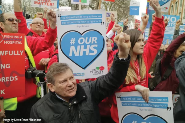 Our NHS placard