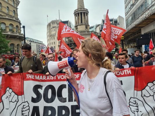 Socialist Appeal TUC demo 2022